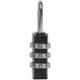 VISM 3 Numbers Combination Lock, Small, Black, ALOCK