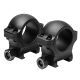 VISM 30mm Hunter Rifle Scope Rings/0.9In Height, Black VR30H09