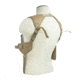 VISM Ambidextrous Horizontal Shoulder Holster/Double Magazine Holder/Tan, TAN CV2909T