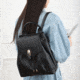 VISM BW2338 PU Daypack, Black, BW2338B