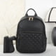 VISM BW9938 PU Daypack, Black, BW9938B