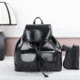 VISM BW9948 PU Daypack, Black, BW9948B