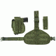 VISM 2956 Drop Leg MOLLE Panel/Holster/Pistol Magazine Pouch, Green CVDLHOL2956G