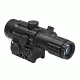 VISM Duo Series 4X34 Scope/Built In Offset Green Dot Relflex Sight/Blue Ill. Urban Tactical Reticle/Picatinny Base/Green Lens, BLACK VDUO434DGB