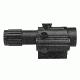 VISM Duo Series 4X34 Scope/Built In Offset Green Dot Relflex Sight/Blue Ill. Urban Tactical Reticle/Picatinny Base/Green Lens, BLACK VDUO434DGB