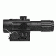 VISM Duo Series 4X34 Scope/Built In Offset Green Dot Relflex Sight/Blue Ill. Urban Tactical Reticle/Picatinny Base/Green Lens, BLACK VDUO434DGB