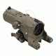 Vism ECO 4X34 Prismatic Rifle Scope w/ Green Laser, Red/White LED Navigation Light, Tan VECO434QRTM2