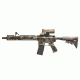 Vism ECO 4X34 Prismatic Rifle Scope w/ Green Laser, Red/White LED Navigation Light, Tan VECO434QRTM2