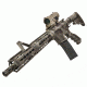 Vism ECO 4X34 Prismatic Rifle Scope w/ Green Laser, Red/White LED Navigation Light, Tan VECO434QRTM2
