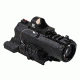 VISM ECO Prismatic Scope 4X Scope/Laser &amp; NAV LED/Green Micro Dot, Black VECO434QRBG