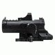 VISM ECO Prismatic Scope 4X Scope/Laser &amp; NAV LED/Green Micro Dot, Black VECO434QRBG