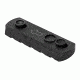 VISM KeyMod Picatinny Rail, 3 KM Slots, Black VMKM3
