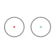 Vism Red &amp; Blue Dot Reflex Optic - 1.7in H with Integrated Green Laser, Black VDBRGLB