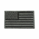 VISM Usa Flag Patch Embroidered, Black, CVUSAE3028B