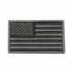 VISM Usa Flag Patch Embroid, Black, CVUSAE3028B