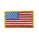 VISM Usa Flag Patch Embroidered, Red, CVUSAE3028R