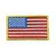 VISM Usa Flag Patch Embroid, Red/White/Blue, CVUSAE3028R