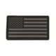 VISM Usa Flag Patch PVC, Black, CVUSAP3029B