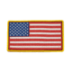 VISM Usa Flag Patch PVC, Red, CVUSAP3029R
