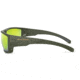 War Bird Fusillade Glasses, Green Frames/Brown Lens/Ice Green Shield, EYFUGRBRIGR
