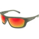 WarBird Enfilade Glasses, Green Frames/Brown Lens/Red Shield, EYENGRBRRDR