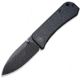 We Knife Co Ltd Banter Linerlock Black Folding Knife, 3 black stonewash finish CPM S35VN stainless blad, Black G10 handle, 2004B