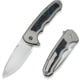 We Knife Co Ltd Starlash Folding Knife, 3.97in, Bohler M390 Stainless Steel, Drop Point Blade, 6Al4v Titanium Black/Blue Handle, WE23011D-2