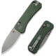 We Knife Co Ltd Banter 2 Folding Knife 2.87 in, CPM S35VN Steel Blade, Gray Stonewash Drop Point Blade, Canvas Micarta Green Handle, WE23075-3