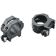 Weaver 1in Four Hole Skeleton Rifle Scope Rings, Med, Matte Black 48360