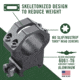 Weaver 1in Four Hole Skeleton Rifle Scope Rings, X-High, Matte Black 48362