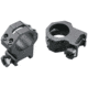 Weaver 1in Four Hole Skeleton Rifle Scope Rings, X-High, Matte Black 48362