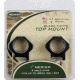USED Weaver 1in Four Hole Skeleton Rifle Scope Rings, Med, Matte Black 48360, EDEMO2, Condition Parts Only/Salvage, Defective