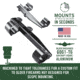 Weaver 1in. Long High gh Bracket &amp; Rings