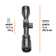 Weaver Classic Series Rifle Scope - 3-9x40mm SFP Dual-X 1in, W803940