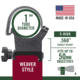Weaver Rings Detachable Top Mount Rings, 1in, Extended X-High Matte Black 48449