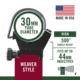 Weaver Rings Detachable Top Mount Rings, 30mm, High Extended Matte 49152