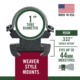 Weaver Sure Grip Windage Adjustable Rings - 1in, Extra High, Matte Black 49145