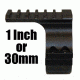 Wicked Hunting Lights 1 in and 30mm Picatinny Scope Mount, W2033