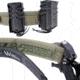 Wilder Tactical Wilder Urban Assault Belt 1.75in w/Integrated D-Ring and Inner Belt, Ranger Green, Small, 28-34 in, UABRGSM