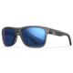 Wiley X Active 6 Ovation Matte Sunglasses, Capture Polar Blue Mirror, Crystal Dark Grey Lens, AC6OFN19