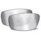 Wiley X Brick Replacement Parts - Silver Flash w/ Smoke Grey Tint Lens Only, 855SF