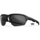 Wiley X Changeable Series Jakl Captivate Non-Pol Sunglasses, Matte Black Frame, Grey Clear Lens, CHJKL01