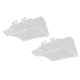 Wiley X Contour Side Shields,Clear WSCONSS