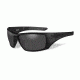 Wiley X Nash Single Vision Prescription Sunglasses, Matte Black Frame, ACNAS01SV