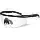 Wiley X Changeable Series Saber Advanced Safety Glasses, Matte Black Frame, Clear Lens, 303