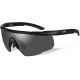 Wiley X Changeable Series Saber Advanced Safety Glasses, Matte Black Frame, Grey Lens, 302
