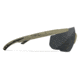 Wiley X Saber Advanced, Matte Tan Frame, Clear/Smoke Grey/Light Rust Lens, 308T