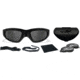 Wiley X SG-1 Goggle - 2 Lens Package, 1 Matte Black Frame w/Smoke Grey,Clear Lens, 71