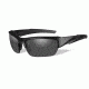 Wiley X Valor Apel Single Vision Prescription Sunglasses, APEL Matte Black Frame, CH4701SV