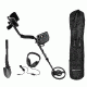 Winbest Pro 200 Metal Detector Field Kit, Includes Folding Shovel / Compass in Handle, Black BE12746